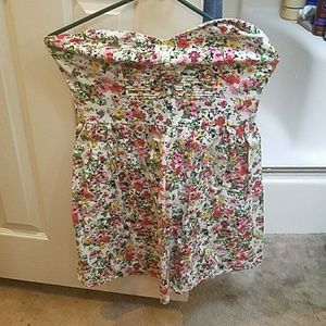 Strapless summer dress